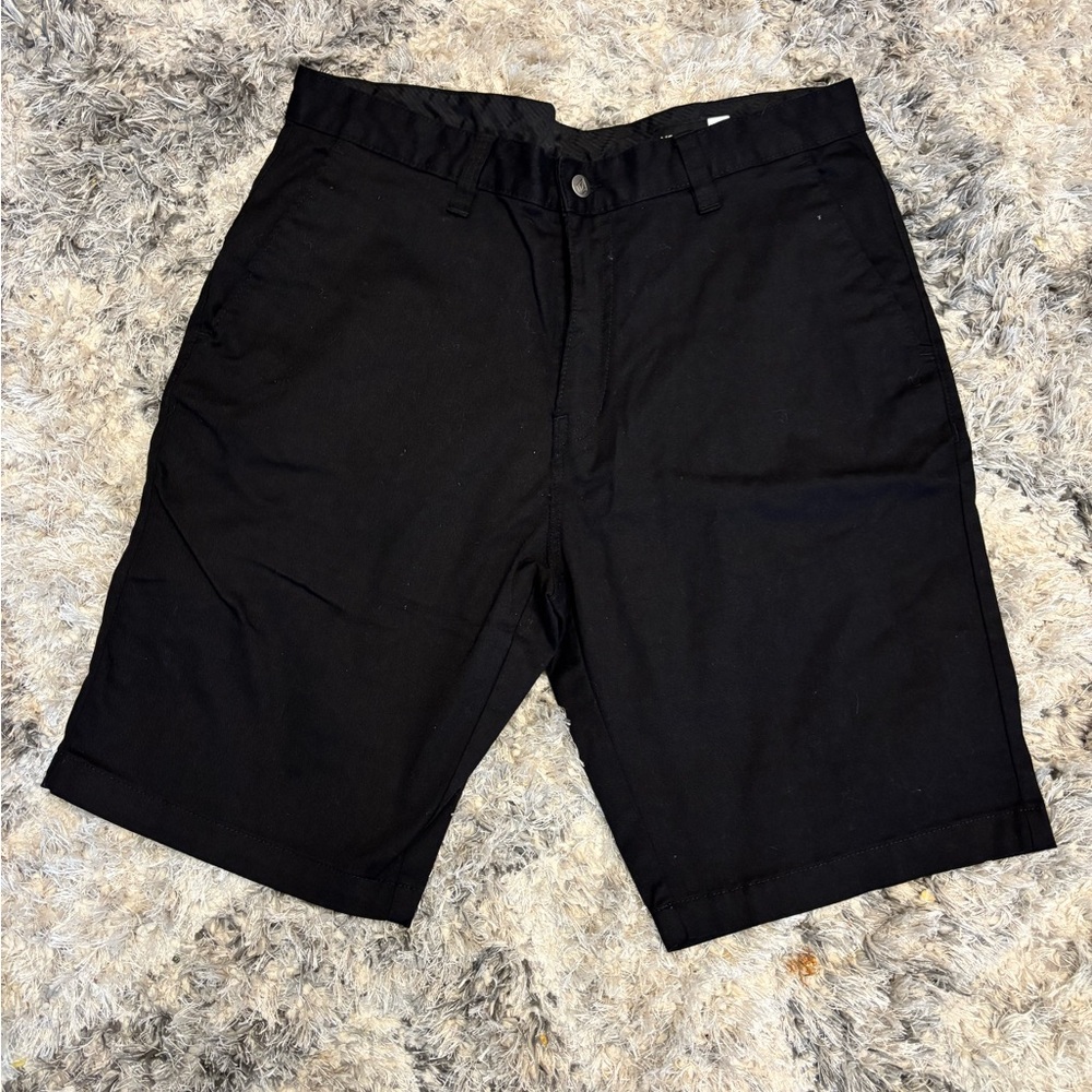 Volcom Men's Black Flat Front Shorts